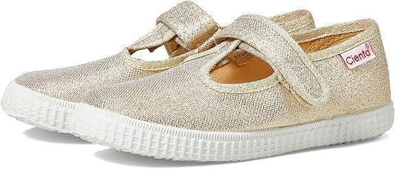 Cienta 50083-25 Flat Toddler US 8C Gold Metallic Round Toe Mary Jane QLW824