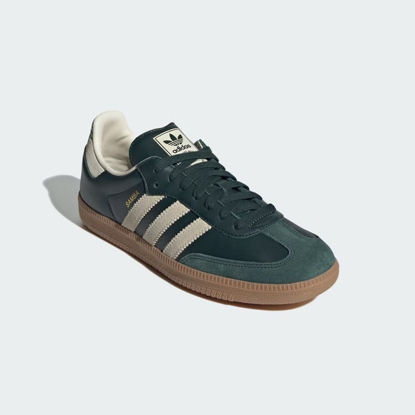 Adidas Samba OG ID1483 Sneaker Men's Shadow Green Striped Lifestyle Shoes FL4071