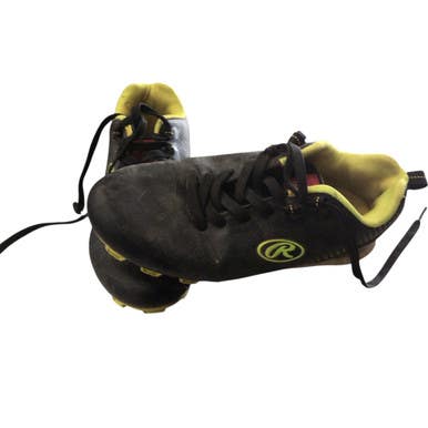 Used Rawlings BB CLEATS BB/SB Cleats Black Junior 02.5 11760-S000081577