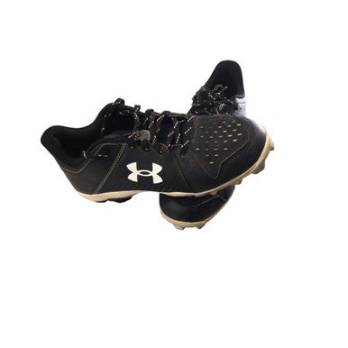 Used Under Armour BASEBALL CLEATS BB/SB Cleats Black Junior 05.5 11760-S000081557