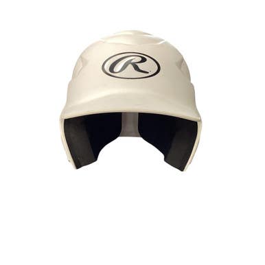 Used Rawlings SOFTBALL HELMET Batting Helmet w/Mask White MD 11760-S000081531