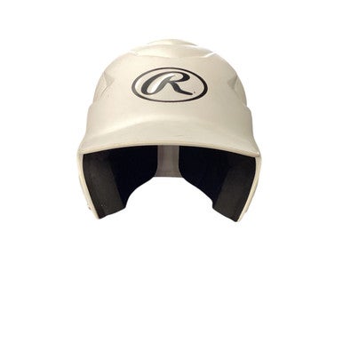 Used Rawlings SOFTBALL HELMET Batting Helmet w/Mask White MD 11760-S000081531