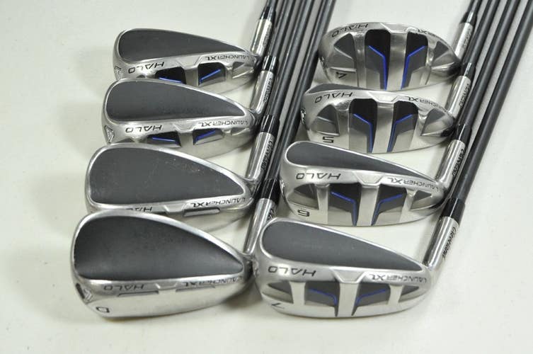 LEFT HANDED Cleveland Launcher XL Halo 4-PW,DW Iron Set Graphite #201907