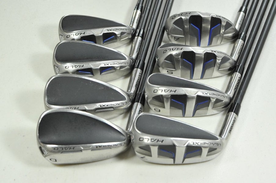 LEFT HANDED Cleveland Launcher XL Halo 4-PW,DW Iron Set Graphite #201907