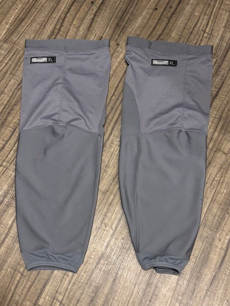 NHL Pro Stock Hockey Socks Reebok Adult XL 30” Gray