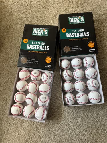 Baseballs 24 Pack (2 Dozen) (New)