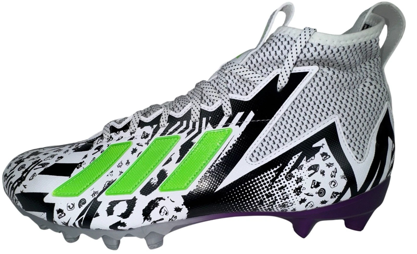 Adidas Freak 23 Combine Bounce Mens Size 16 Football Cleats Mismatch Design Sock