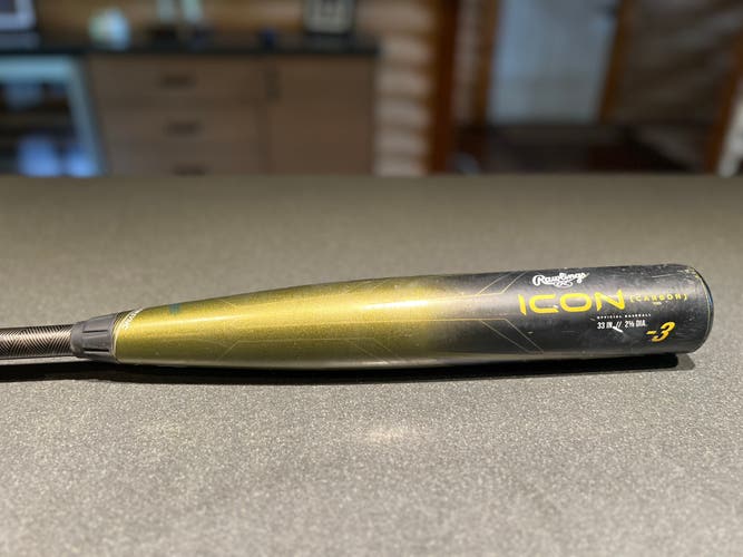 Rawlings Icon Composite Bat (-3) 30 oz 33" (Used)