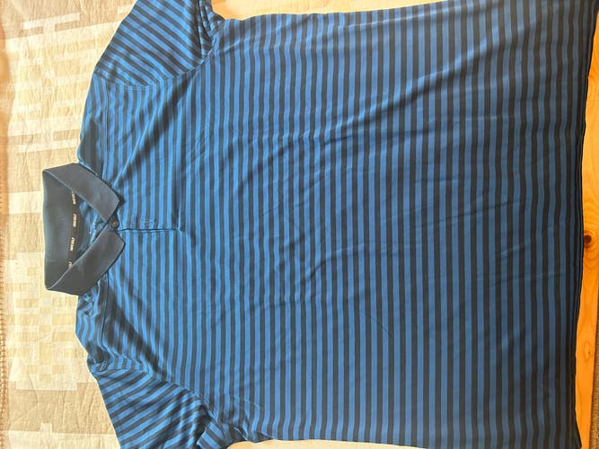 Blue XL Men's Nike Dri-Fit Golf Shirt