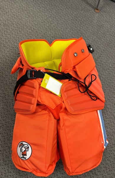 Warrior Little Ceasers (Used) Small Orange Senior Ice Hockey Goalie Pants Ceaser's senior sr adult