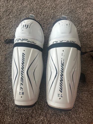 Youth Winnwell AMP 500 13" Shin Pads (Used)