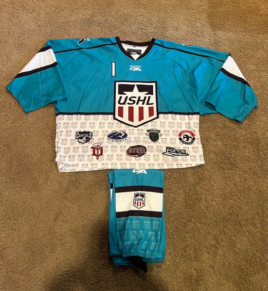 USHL Gemini All-Star Hockey Jersey & Socks Set – Authentic – Size AXXLG