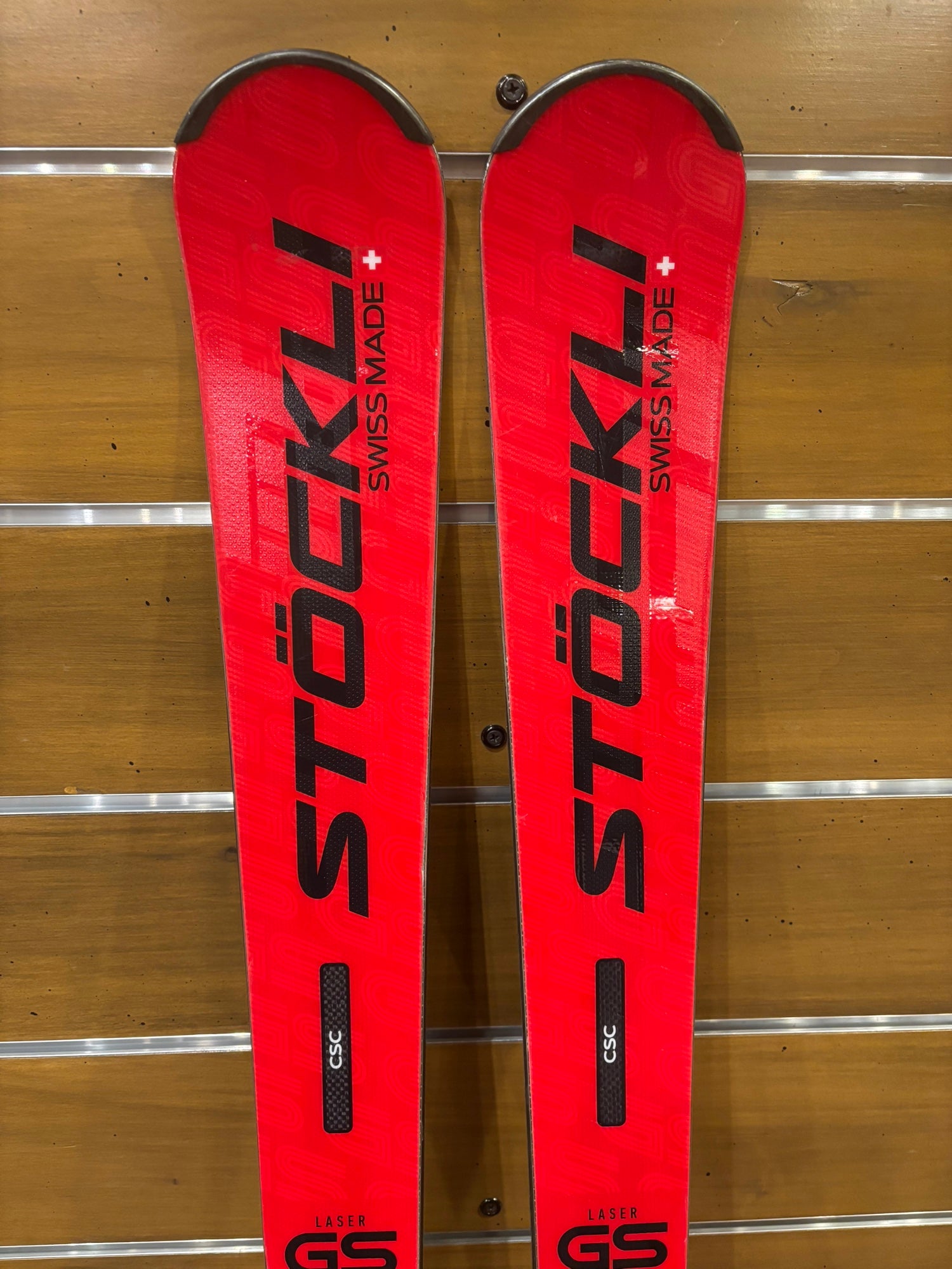 2025 Stockli Laser GS skis with Integrated Salomon Bindings 175cm