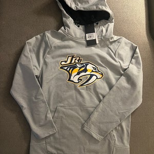 Brand New UNRL Crossover Hoodie II Jr. Preds - Grey (youth medium)