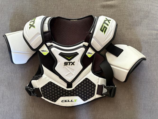 Small Youth STX Cell V Shoulder Pads (Used)