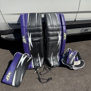 Custom 2010 Brian's G-Netik Pro 2 Regular Goalie Full Set (Used) 33