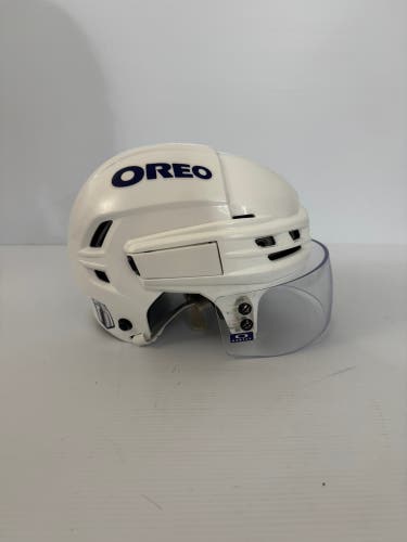 Used Small CCM Tacks 910 White Pro Stock Helmet