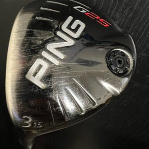 Ping G25 15 Degree 3 Wood Graphite TFC 189 R-Flex Shaft & Stock Grip Left Handed