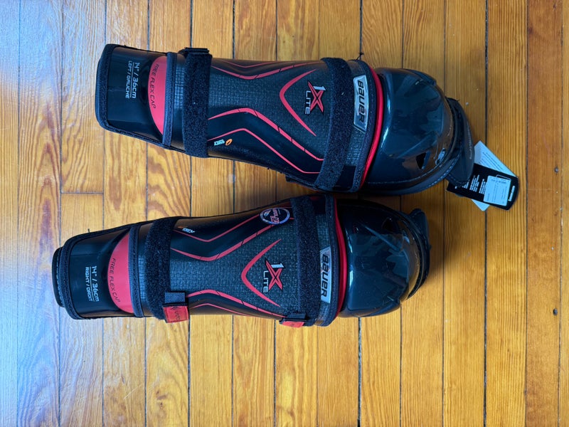 New Senior Bauer 14" Vapor 1X Lite Shin Pads Item#AR17N
