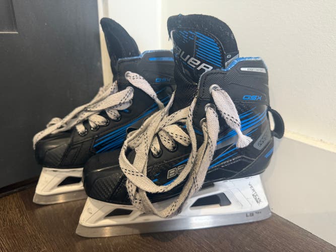 Bauer GSX Hockey Goalie Skates Size 1 Regular