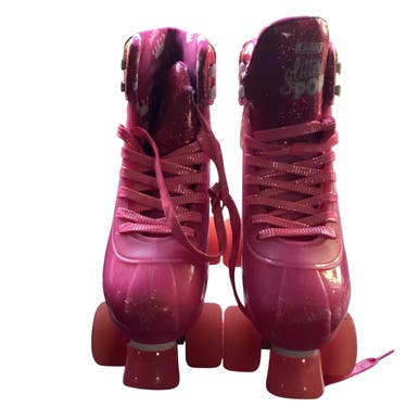 Used CRAZY SKATES Senior Roller Quad Skates Pink Senior 8 11479-S000402913