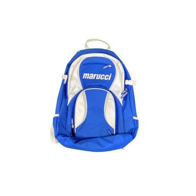 Used Marucci BACKPACK BB/SB Player Backpack Royal Blue And White 11479-S000403129