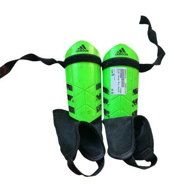 Used Adidas Soccer Shin Guards Junior Neon Green MD 11479-S000403110
