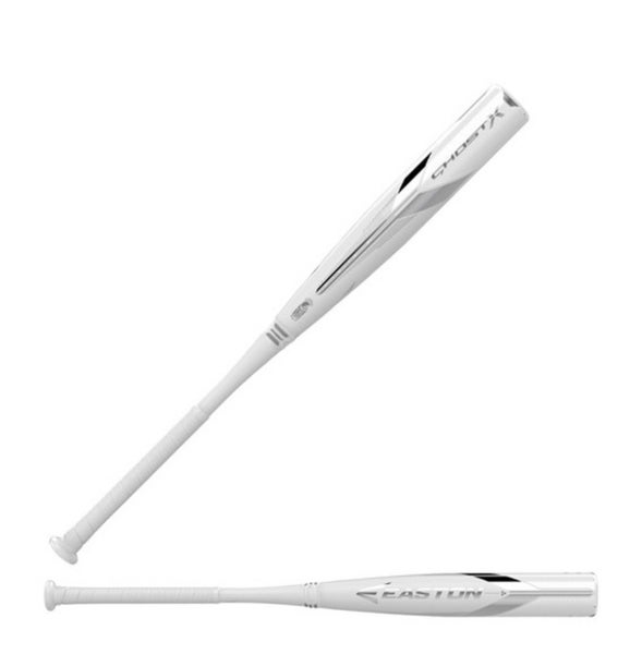 Used Easton USSSA Certified (-10) 18 oz 28" Ghost X Bat whiteout