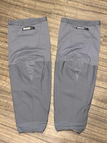 NHL Pro Stock Hockey Socks Reebok Adult XL 30” Gray New