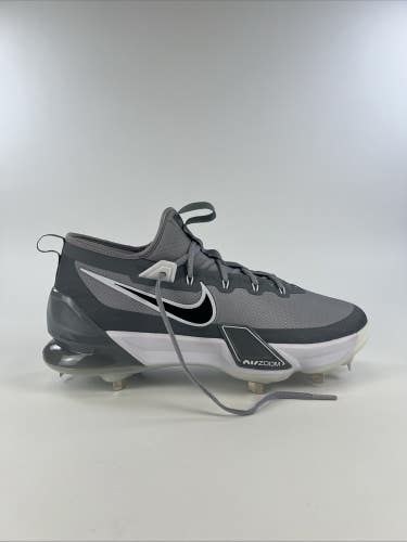Nike Force Zoom Trout 9 Elite Baseball Cleats Mens Size 13 Grey FB2906-002
