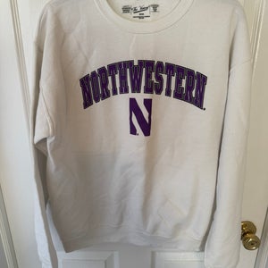 White Adult Unisex Medium Sweatshirt