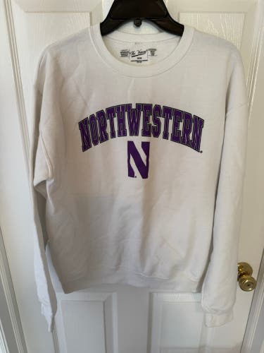 White Adult Unisex Medium Sweatshirt