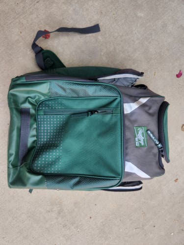 Rawlings Franchise Baseball Backpack Green like new (Used)