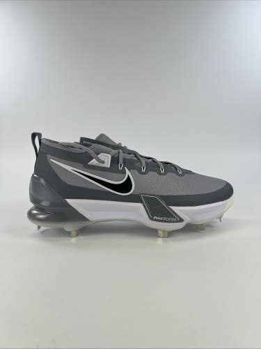 Nike Force Zoom Trout 9 Elite Baseball Cleats Mens Size 14 Grey FB2906-002