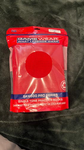 Red GW Gamewear Senior Large Socks (New)