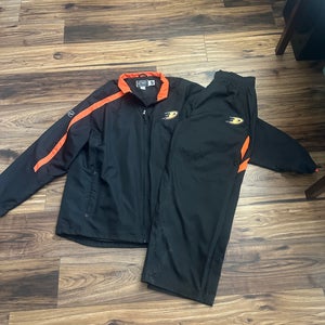 Anaheim Ducks Reebok Center Ice Jacket and Pants Set