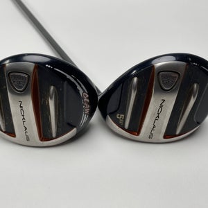 Nicklaus Claw 3 & 5 Fairway Wood Set 15* 18* Fujikura SG Fairway 3.01 Stiff RH