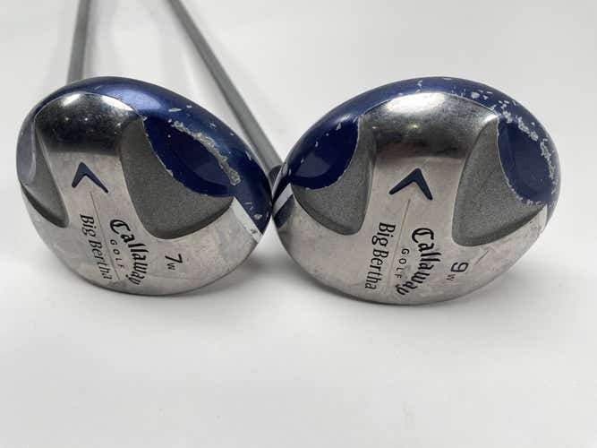 Callaway Big Bertha Ladies 2008 7&9 Fairway Wood Set 21* 24* Ladies Graphite RH