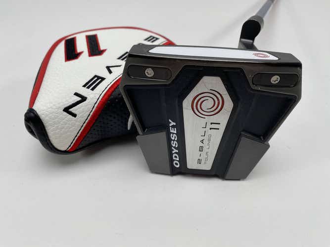 Odyssey 2-Ball Eleven Tour Lined Putter 36" Men's RH W/Head Cover