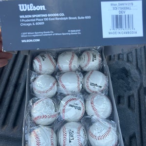 72 (NEW) Wilson Baseballs A1217 Compression