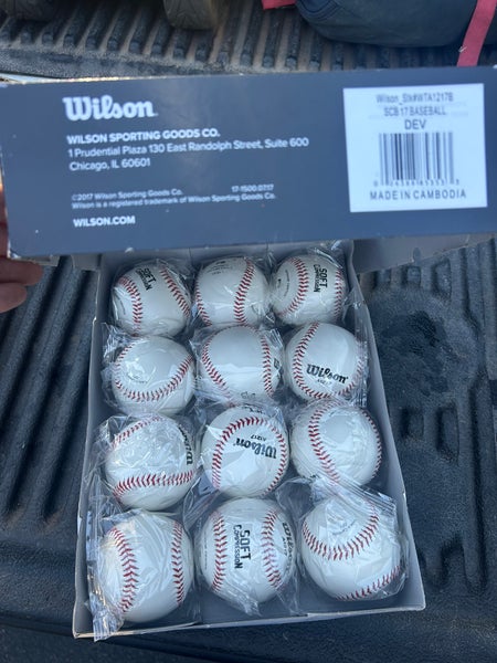 72 (NEW) Wilson Baseballs A1217 Compression
