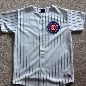 Cubs Maddux 31 White youth XL Kids Unisex Majestic Jersey (Used)