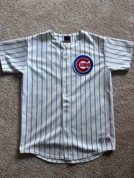 Cubs Maddux 31 White youth XL Kids Unisex Majestic Jersey (Used)