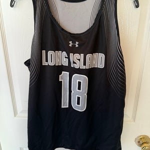 Under Armour Long Island Jersey #18, reversible Black and Gray