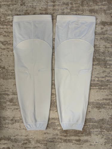 Adidas Hockey Socks NHL Pro Stock Adult XL White Practice Solid