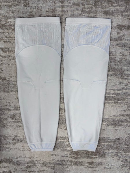 Adidas Hockey Socks NHL Pro Stock Adult XL White Practice Solid