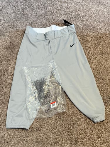 Gray Men's Large Knickers Adult Nike Game Pants (New) -BQ5400-052