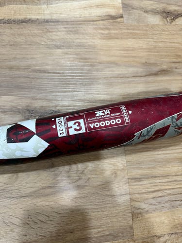 2022 DeMarini Voodoo Alloy BBCOR Certified Bat (-3) 27 oz 30" (Used)