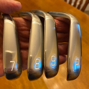 Mizuno Pro 245 Right Handed Iron Set Stiff Flex (4 Clubs) #7 - #9, PW Steel Shaft (Used)