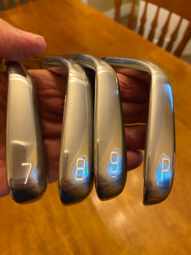 Mizuno Pro 245 Right Handed Iron Set Stiff Flex (4 Clubs) #7 - #9, PW Steel Shaft (Used)